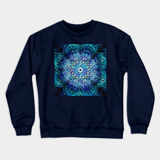 Celtic Mandala, aqua Crewneck Sweatshirt